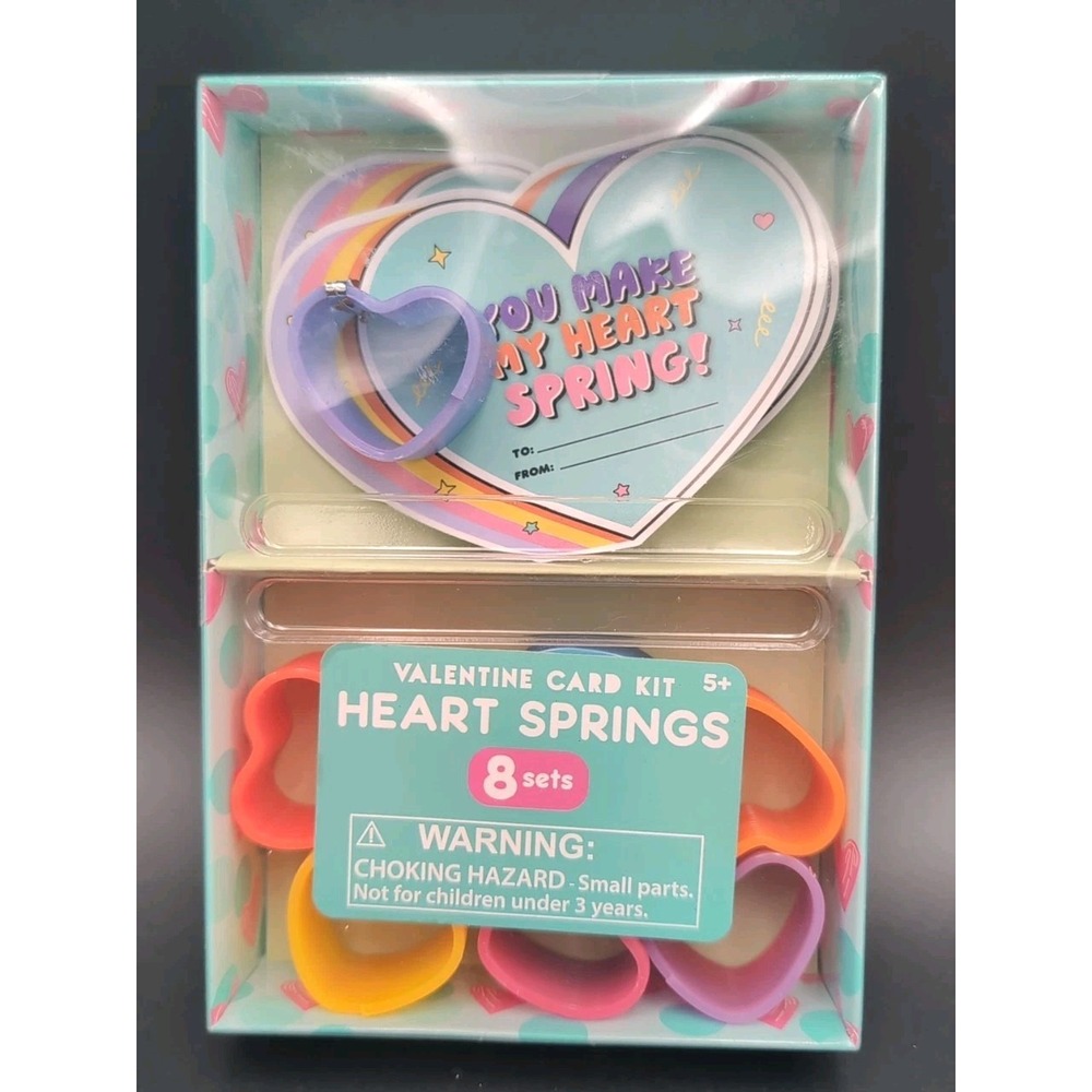 Anker play Valentine card kit Heart Springs 4 boxes 32 Valentines total
